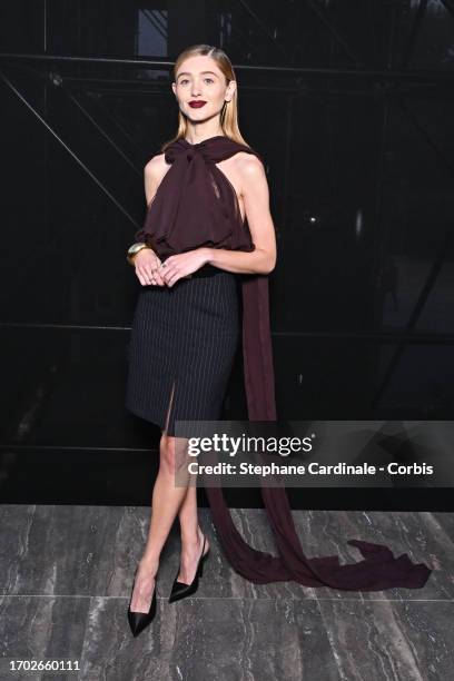 Natalia Dyer attends the Saint Laurent Womenswear Spring/Summer 2024 show as part of Paris Fashion Week on September 26, 2023 in Paris, France.