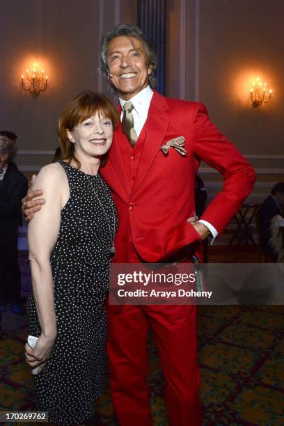 Frances Fisher and Tommy Tune attend the the Actors Fund's 17th annual Tony Awards viewing party held at Taglyan Cultural Complex on June 9, 2013 in...