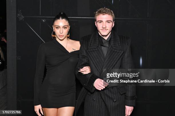 Lourdes Ciccone Leon and Rocco Ritchie attend the Saint Laurent Womenswear Spring/Summer 2024 show as part of Paris Fashion Week on September 26,...