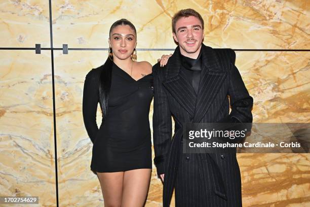Lourdes Leon and Rocco Ritchie attend the Saint Laurent Womenswear Spring/Summer 2024 show as part of Paris Fashion Week on September 26, 2023 in...