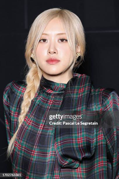 Rosé of South Korean girl group BLACKPINK attends the Saint Laurent Womenswear Spring/Summer 2024 show as part of Paris Fashion Week on September 26,...