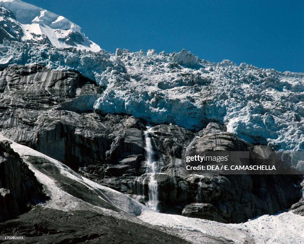 Brenva Glacier on Mont Blanc Massif