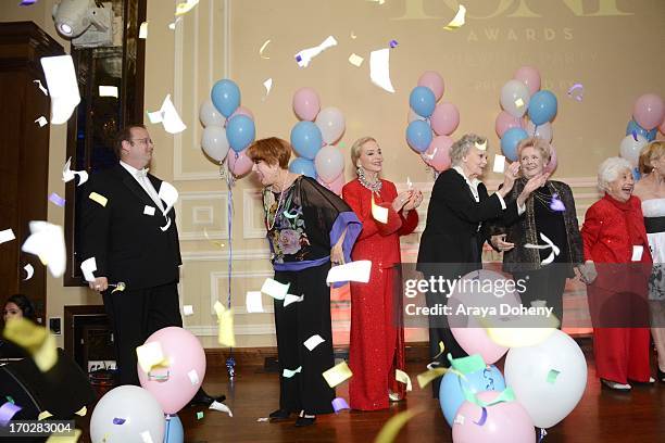 Marc Cherry, Nancy Dussault, Anne Jeffreys, June Lockhart, Millicent Martin, Charlotte Rae, Cathy Rigby and Marissa Jaret Winokur attend the the...