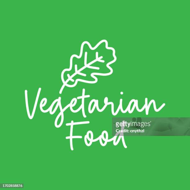 vegetarian food logo design. raw, healthy food badge for cafe, restaurants and packaging - vegetarian pizza stock illustrations
