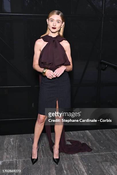Natalia Dyer attends the Saint Laurent Womenswear Spring/Summer 2024 show as part of Paris Fashion Week on September 26, 2023 in Paris, France.