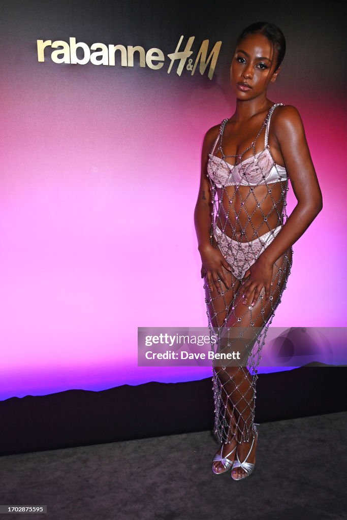 Justine Skye attends the launch of the Rabanne H&M collection at News  Photo - Getty Images