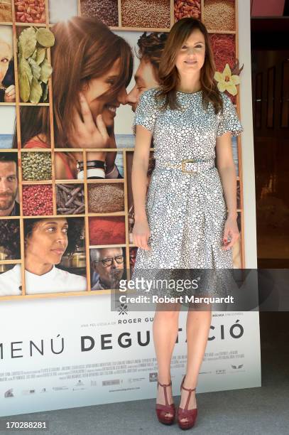 Claudia Bassols poses during a photocall for her latest film 'Menu Degustacion' at the Cine Girona on June 10, 2013 in Madrid, Spain.
