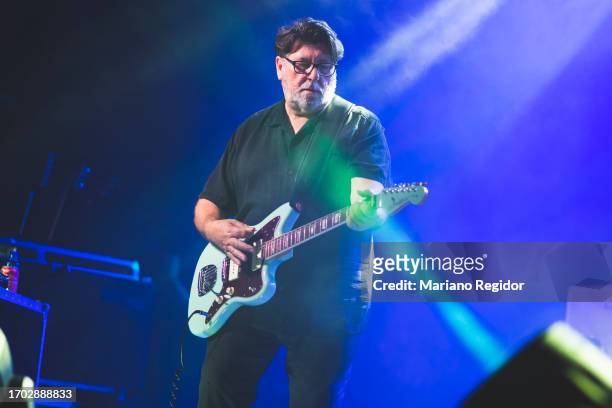 Will Sergeant of Echo & the Bunnymen performs on stage at La Riviera on September 24, 2023 in Madrid, Spain.