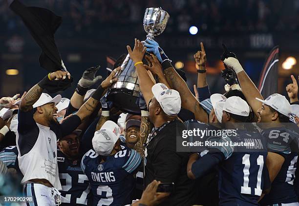 The Argos host the cup after winning 35-22 The 100th Annual Grey cup was held at the Rogers Centre between the Calgary Stampeders and the Toronto...