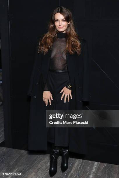 Emma Mackey attends the Saint Laurent Womenswear Spring/Summer 2024 show as part of Paris Fashion Week on September 26, 2023 in Paris, France.