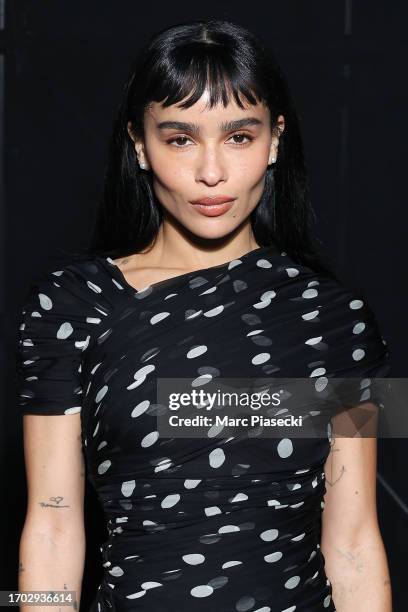 Zoe Kravitz attends the Saint Laurent Womenswear Spring/Summer 2024 show as part of Paris Fashion Week on September 26, 2023 in Paris, France.