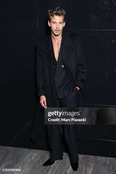 Austin Butler attends the Saint Laurent Womenswear Spring/Summer 2024 show as part of Paris Fashion Week on September 26, 2023 in Paris, France.