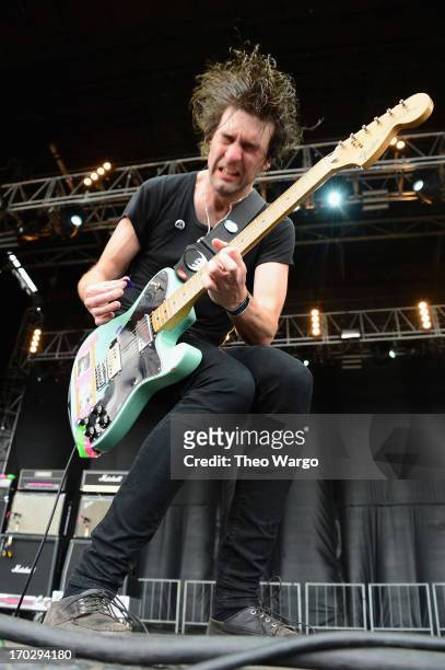 Brian King of Japandroids performs during the 2013 Orion Music + More Festival at Belle Isle Park on June 9, 2013 in Detroit, Michigan.