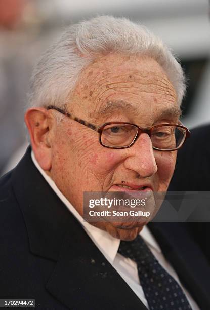 Former U.S. Secretary of State Henry Kissinger attends the Henry A. Kissinger Prize 2013 award at the American Academy in Berlin on June 10, 2013 in...