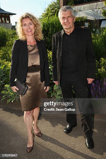 Roland Jahn and Dagmar Hovestaedt attend the Henry A. Kissinger Prize 2013 award at the American Academy in Berlin on June 10, 2013 in Berlin,...