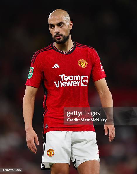Sofyan Amrabat of Manchester United during the Carabao Cup Third