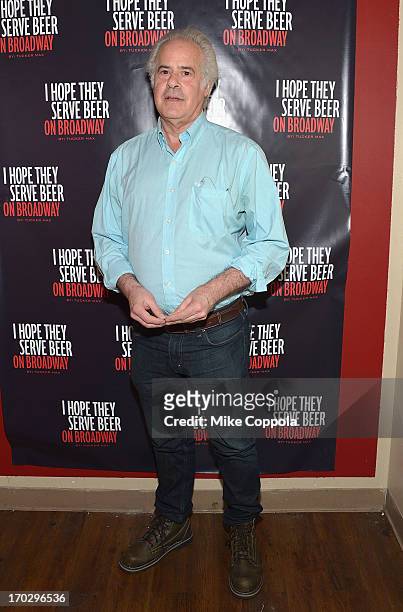 Actor Peter Reznikoff poses for a picture during the Off-Broadway opening night of Tucker Max's "I Hope They Serve Beer on Broadway" at the Roy Arias...