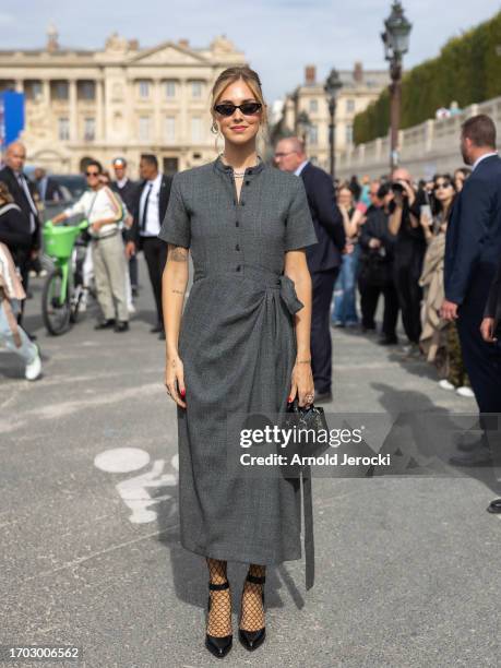 Chiara Ferragni attends the Christian Dior Womenswear Spring/Summer 2024 show as part of Paris Fashion Week on September 26, 2023 in Paris, France.