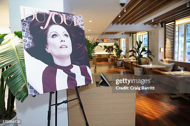 General view of atmosphere at DuJour Magazine Summer Issue celebrating the Julianne Moore cover on June 10, 2013 at Marlin Bar at Tommy Bahama in New...
