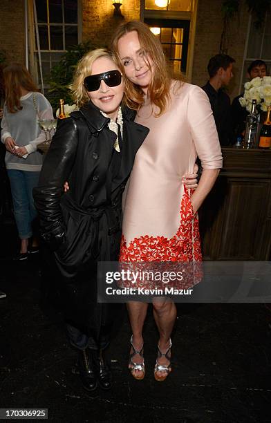 Madonna and Stella McCartney attend the Stella McCartney Spring 2014 Collection Presentation at West 10th Street on June 10, 2013 in New York City.