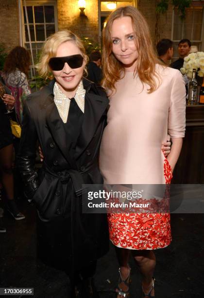 Madonna and Stella McCartney attend the Stella McCartney Spring 2014 Collection Presentation at West 10th Street on June 10, 2013 in New York City.