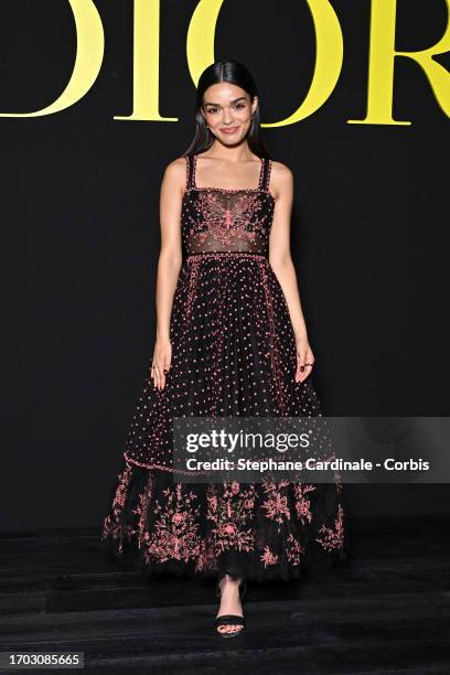 Rachel Zegler attends the Christian Dior Womenswear Spring/Summer 2024 show as part of Paris Fashion Week on September 26, 2023 in Paris, France.