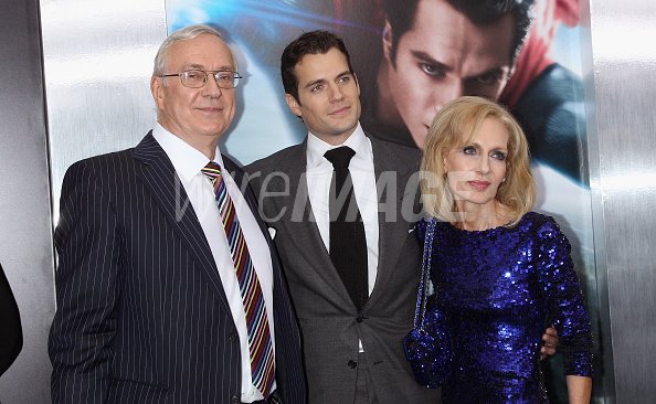 Actor Henry Cavill with father...