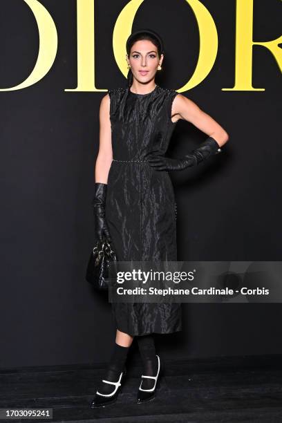 Razane Jammal attends the Christian Dior Womenswear Spring/Summer 2024 show as part of Paris Fashion Week on September 26, 2023 in Paris, France.