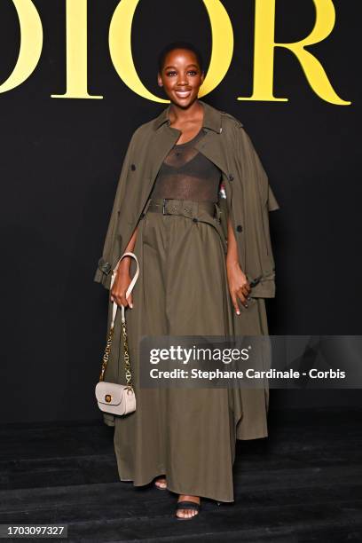 Thuso Mbedu attends the Christian Dior Womenswear Spring/Summer 2024 show as part of Paris Fashion Week on September 26, 2023 in Paris, France.