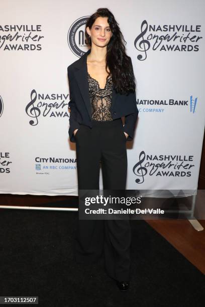 Audrey McGraw attends the NSAI 2023 Nashville Songwriter Awards at Ryman Auditorium on September 26, 2023 in Nashville, Tennessee.