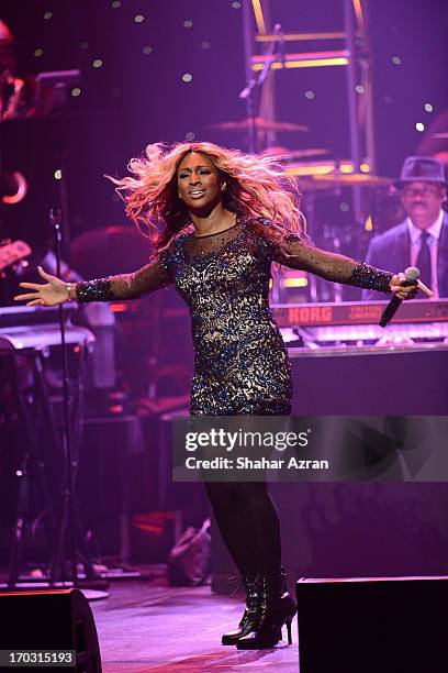 Alexandra Burke attends the 8th annual Apollo Theater Spring Gala Concert at The Apollo Theater on June 10, 2013 in New York City.