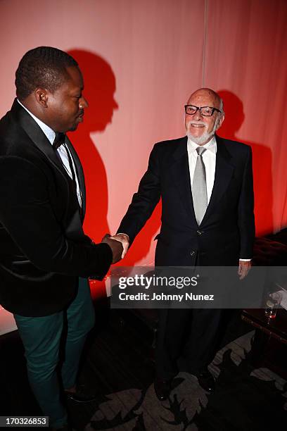 Billionaires Row Chairman and CEO William Benson and theatrical producer Harold Prince attend the 8th Annual Stella By Starlight Benefit Gala at...