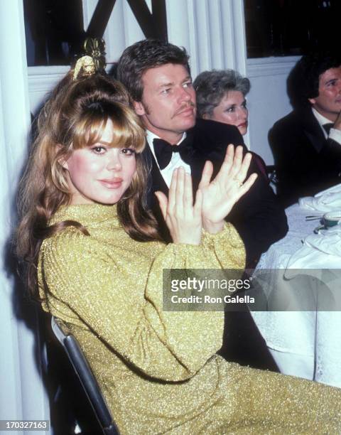 Entertainer Charo and husband Kjell Rasten attend "The Love Boat" Honors Helen Hayes on February 22, 1980 at the Beverly Hills Hotel in Beverly...