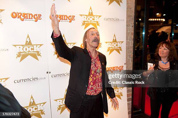 Dave Brock of British space rock band Hawkwind attends the Classic Rock Roll of Honour at the Roundhouse, November 13, 2012.