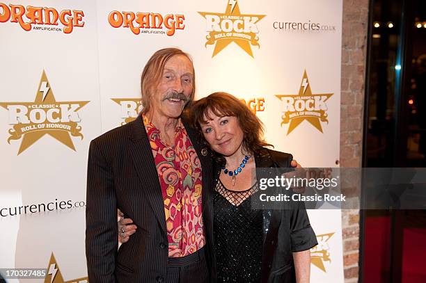 Dave Brock of British space rock band Hawkwind attends the Classic Rock Roll of Honour at the Roundhouse, November 13, 2012.