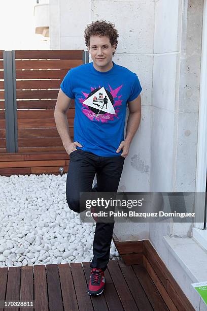 Singer Daniel Diges attends 'Hoy No Me Puedo Levantar' presentation at Torre Madrid on June 11, 2013 in Madrid, Spain.