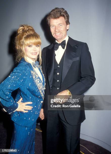 Entertainer Charo and husband Kjell Rasten attend the Plumstead Theatre Society Presents "Henry FondaA Celebration of Life" Tribute Gala on February...