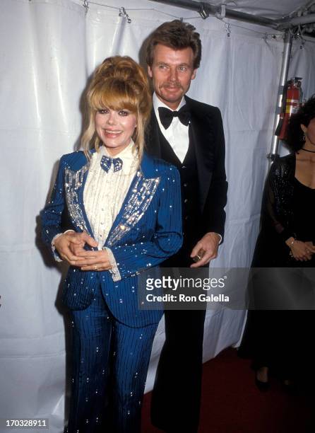 Entertainer Charo and husband Kjell Rasten attend the Plumstead Theatre Society Presents "Henry FondaA Celebration of Life" Tribute Gala on February...
