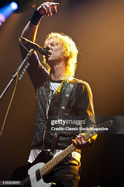 Duff McKagan of American hard rock band Loaded performing live onstage at the Wembley Arena, October 28, 2012.