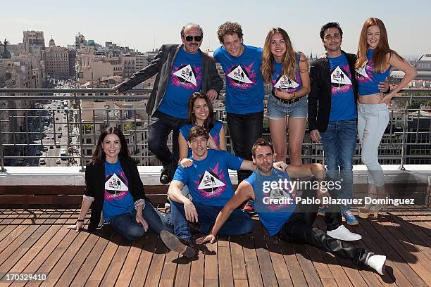 Beatriz Ros, Adrian Lastra, Claudia Traisac, David Carrillo Manuel Tallafe, Daniel Diges, Andrea Guasch, Canco Rodriguez and Ana Polvorosa attend...