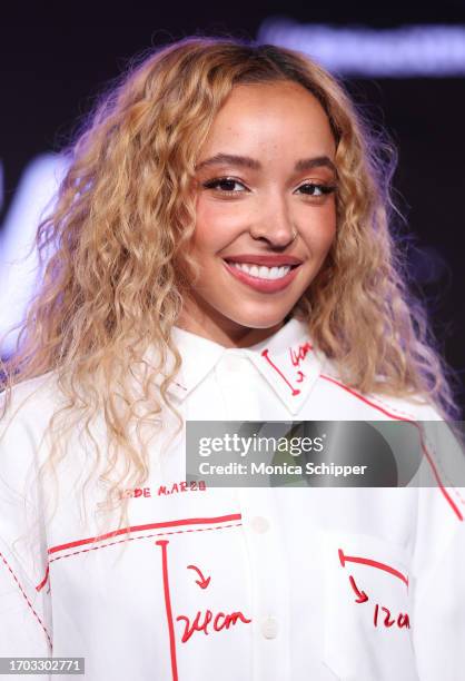 Tinashe visits the SiriusXM Studios on September 26, 2023 in Los Angeles, California.