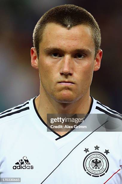 Christian Clemens of Germany during the UEFA European U21 Championship Group B match between Germany and Spain at Netanya Stadium on June 9, 2013 in...