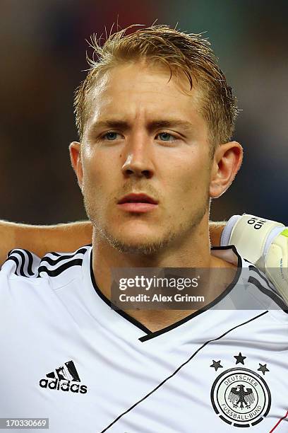 Lewis Holtby of Germany during the UEFA European U21 Championship Group B match between Germany and Spain at Netanya Stadium on June 9, 2013 in...