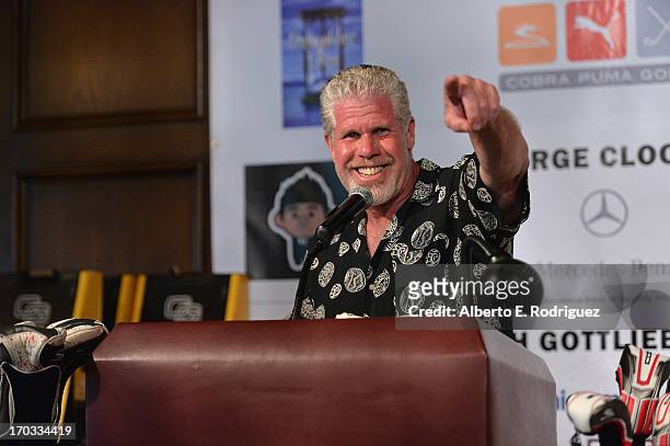 Actor Ron Perlman attends the Screen Actors Guild Foundation 4th Annual Los Angeles Golf Classic at Lakeside Golf Club on June 10, 2013 in Burbank,...