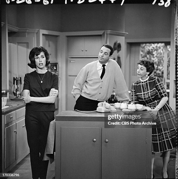 Episode: "Jealousy" featuring Mary Tyler Moore ; Jerry Paris and Ann Morgan Guilbert . Image dated June 26, 1961.