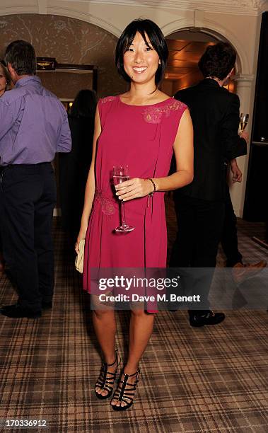 Beatrix Ong attends a private dinner previewing the new 'Alex James Presents' Blue Monday cheese at The Cadogan Hotel on June 11, 2013 in London,...