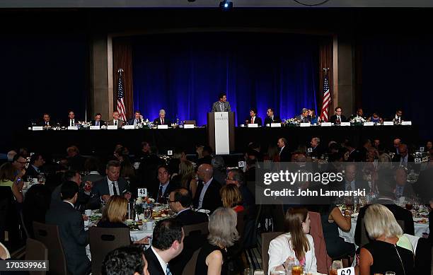 Atmosphere the 72nd Annual Father Of The Year Awards at the Grand Hyatt New York on June 11, 2013 in New York City.