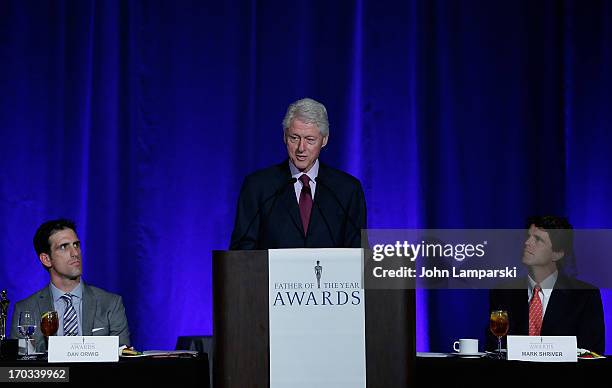 William Susman and Former President of the United States Bill Clinton and Dan Orwig attend the 72nd Annual Father Of The Year Awards at the Grand...