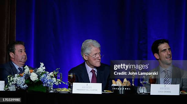 William Susman and Former President of the United States Bill Clinton and Dan Orwig attend the 72nd Annual Father Of The Year Awards at the Grand...