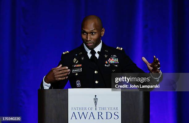 Major jackson Drumgoole Jr. Attends the 72nd Annual Father Of The Year Awards at the Grand Hyatt New York on June 11, 2013 in New York City.